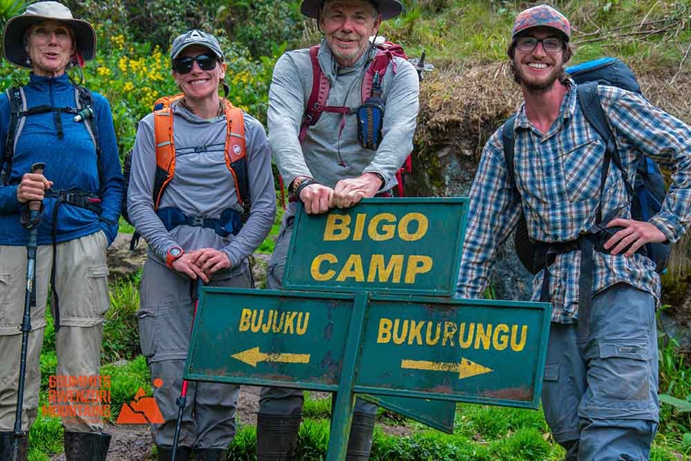 tourists in rwenzori